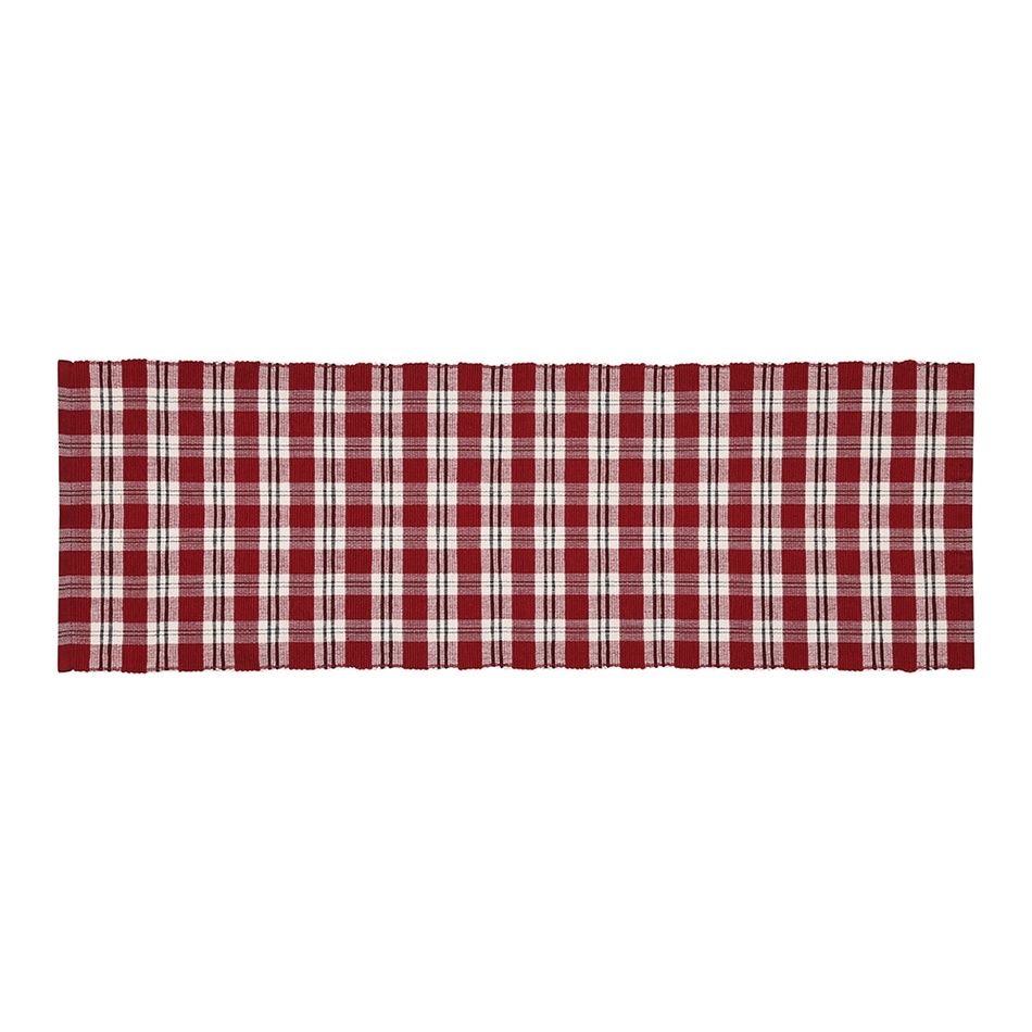 Traversă de masă Happy check bordo/negru , 35 x 120 cm, 35 х 120 cm