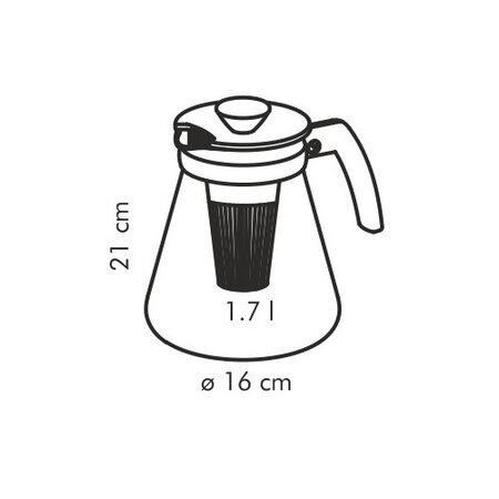 Tescoma Teo 1,7 l Teekanne mit Sieb