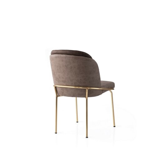 Set de scaune de sufragerie Dore Brown and Gold, 4buc.
