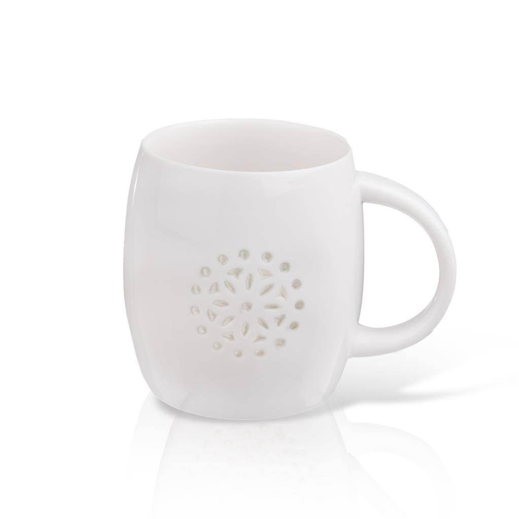 Orion Porcelánový hrnček Light, kvetinka, 500 ml