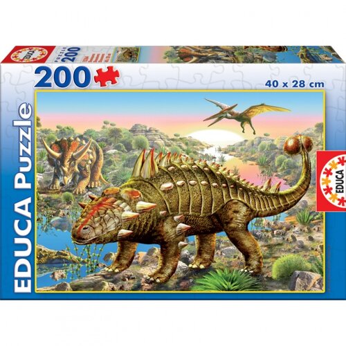 Puzzle Dinosauři Educa, 200 dílků, vícebarevná