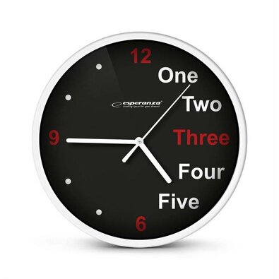 Esperanza EHC014W zegar ścienny PRAGUE 20 cm, biały