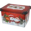 Úložný box s víkem Christmas, 22 l, červená