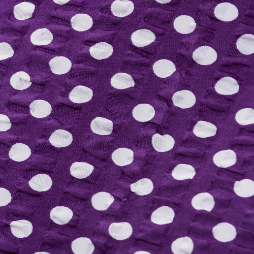 Krepové obliečky Pallas Bodky fialová, 140 x 200 cm, 70 x 90 cm
