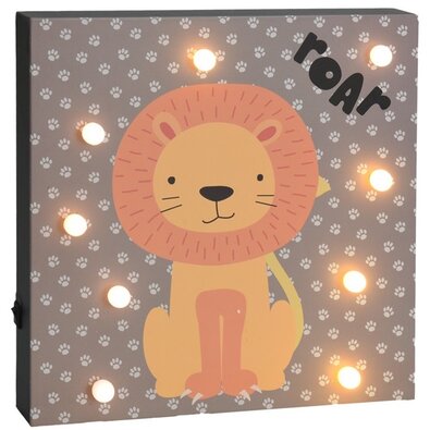 Настінна світлодіодна декорація Hatu Лев, 26 x 4 x 26 см