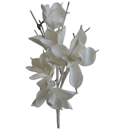 Umělá květina magnólie bílá