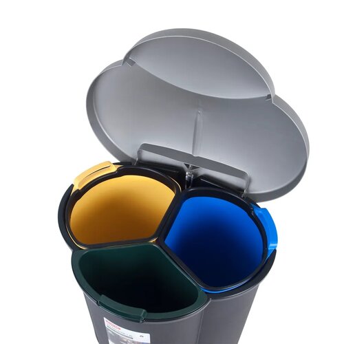 Curver Coș de gunoi cu pedală pentru sortareadeșeurilor, 40 l