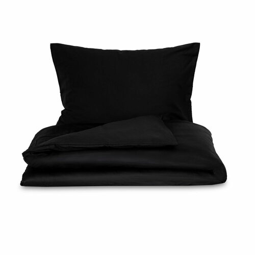 Kvalitex Saténové povlečení Luxury Collection černá, 140 x 220 cm, 70 x 90 cm