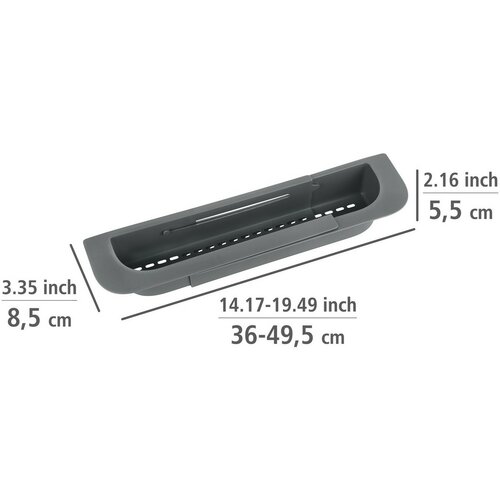 Wenko Телескопічне сито для мийки Fino 36-49,5  см, сірий