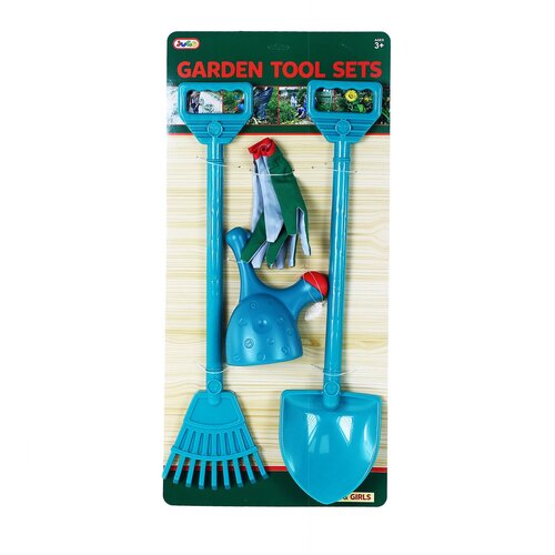 Set unelte pentru grădină pentru copii Rappa cu mănuși, 4 buc.