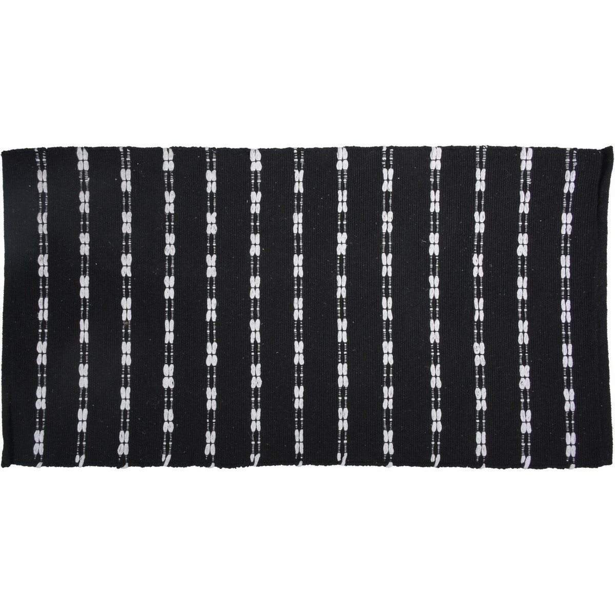 Dywan pikowany czarny, 70 x 140 cm
