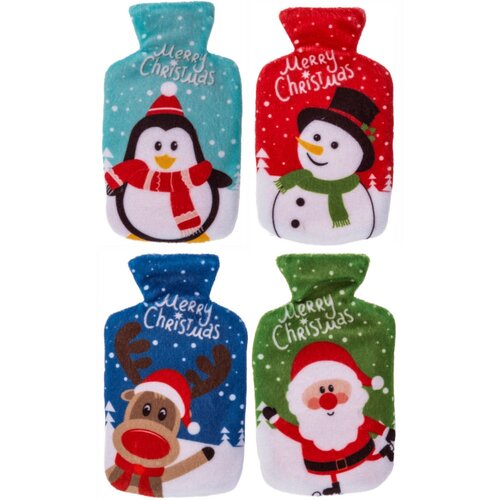 Pernă cu gel de încălzire cu înveliș din fleece Crăciun fericit