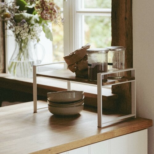 Wenko Kuchynská polica z akácie Louisa, 1 poschodie, 40 x 20 x 20 cm