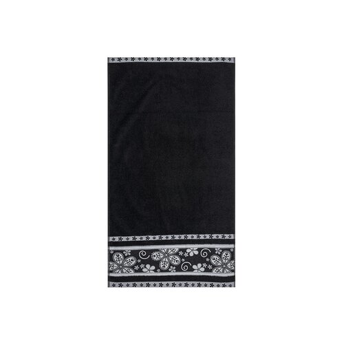 Ručník Fiora černá, 50 x 90 cm