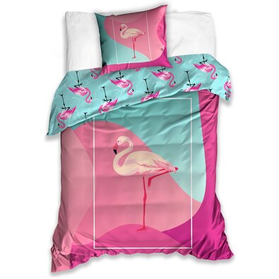 Lenjerie bumbac Flamingo, 140 x 200 cm, 70 x 90 cm