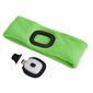 Sixtol Čelenka s čelovkou 180lm, nabíjecí, USB, uni velikost, bavlna/PE, fluorescentní zelená