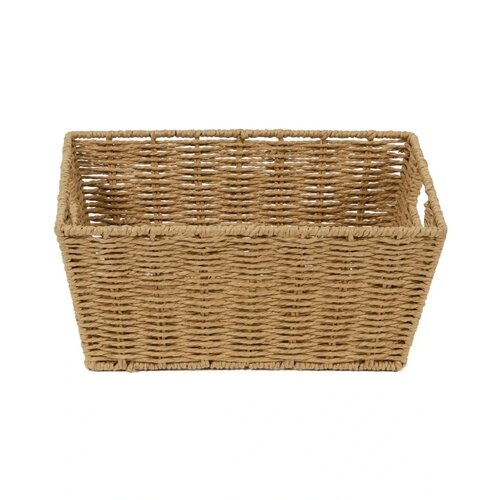 Coș împletit manual Compactor ETNA, 31 x 24 x 14 cm, bej