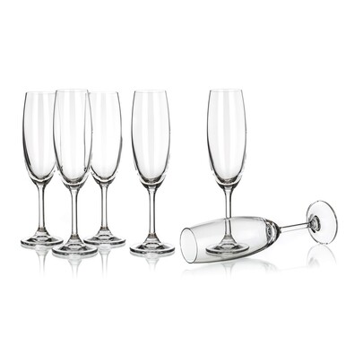 Banquet Crystal kozarec za šampanjec Leona 210 ml,6 kosov