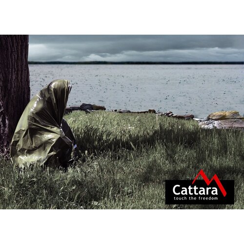 Cattara izotermikus fólia SOS zöld henger 210 x 130 cm