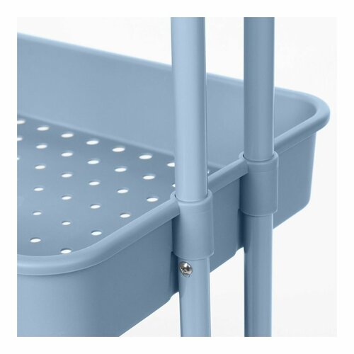 Compactor Grenaf kerekes fürdőszoba polc3 polc, 43 x 34,8 x 75 cm, kék színben