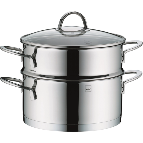 Kela Garnek do gotowania na parze ze stali nierdzewnej z pokrywką CAILIN, 20 cm