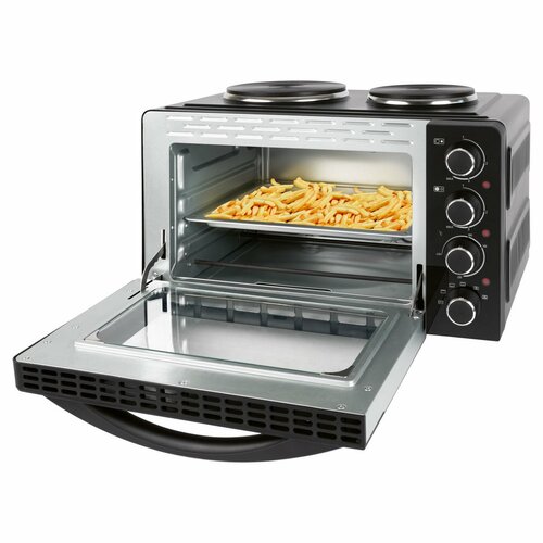 Clatronic KK 3786 Piekarnik wielofunkcyjny z dwupalnikową płytą grzewczą