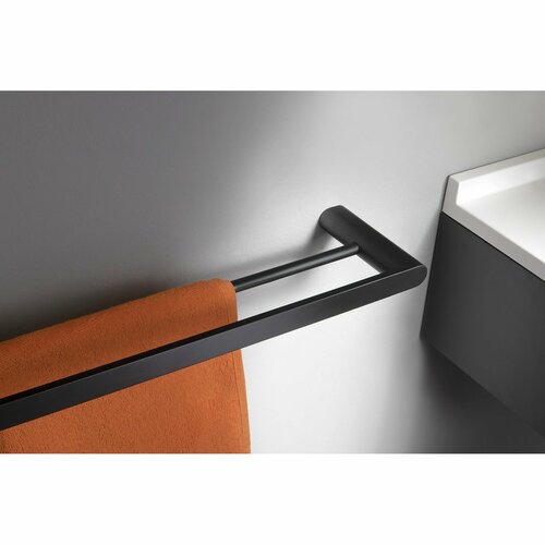 SAPHO RF011/15 Flori kéztörlő tartó dupla 60 x12,7 cm, matt fekete