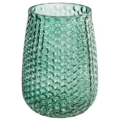 Elegantná sklenená váza, zelená
