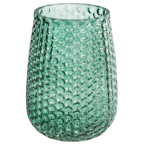 Elegantní skleněná váza, zelená