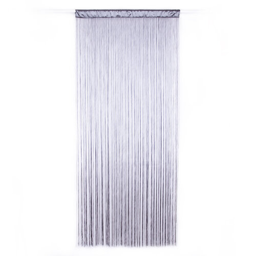 Provázková záclona Cortina do dveří šedá, 90 x 200 cm