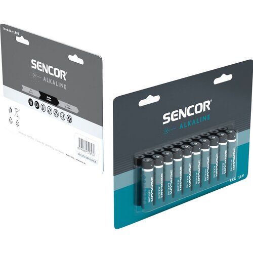 Sencor SBA LR03 alkalická batéria AAA, 10 ks