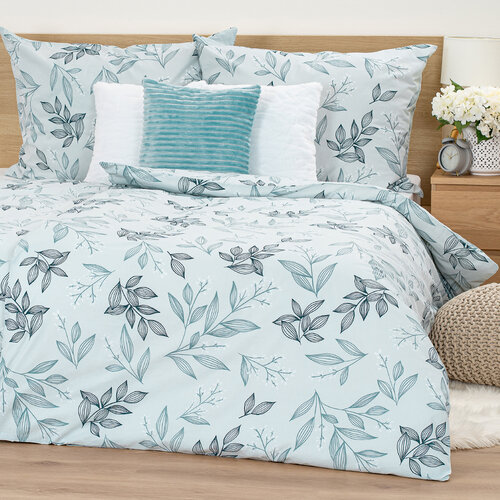 4Home Бавовняна постільна білизна Frosty Leave, 140 х 200 см, 70 х 90 см