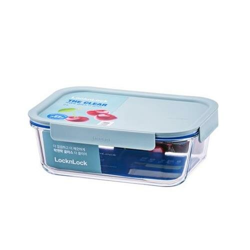 LOCKnLOCK Téglalap alakú üvegedény CLEAR, 2 l ,menta színű, 2 l termék 2. képe