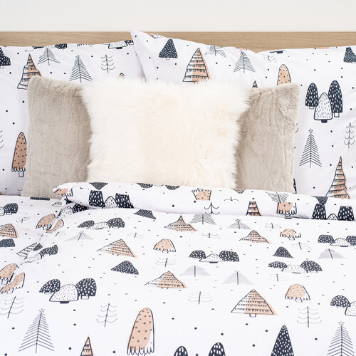 Lenjerie de pat din bumbac 4Home Frugal Winterland, 160 x 200 cm, 70 x 80 cm
