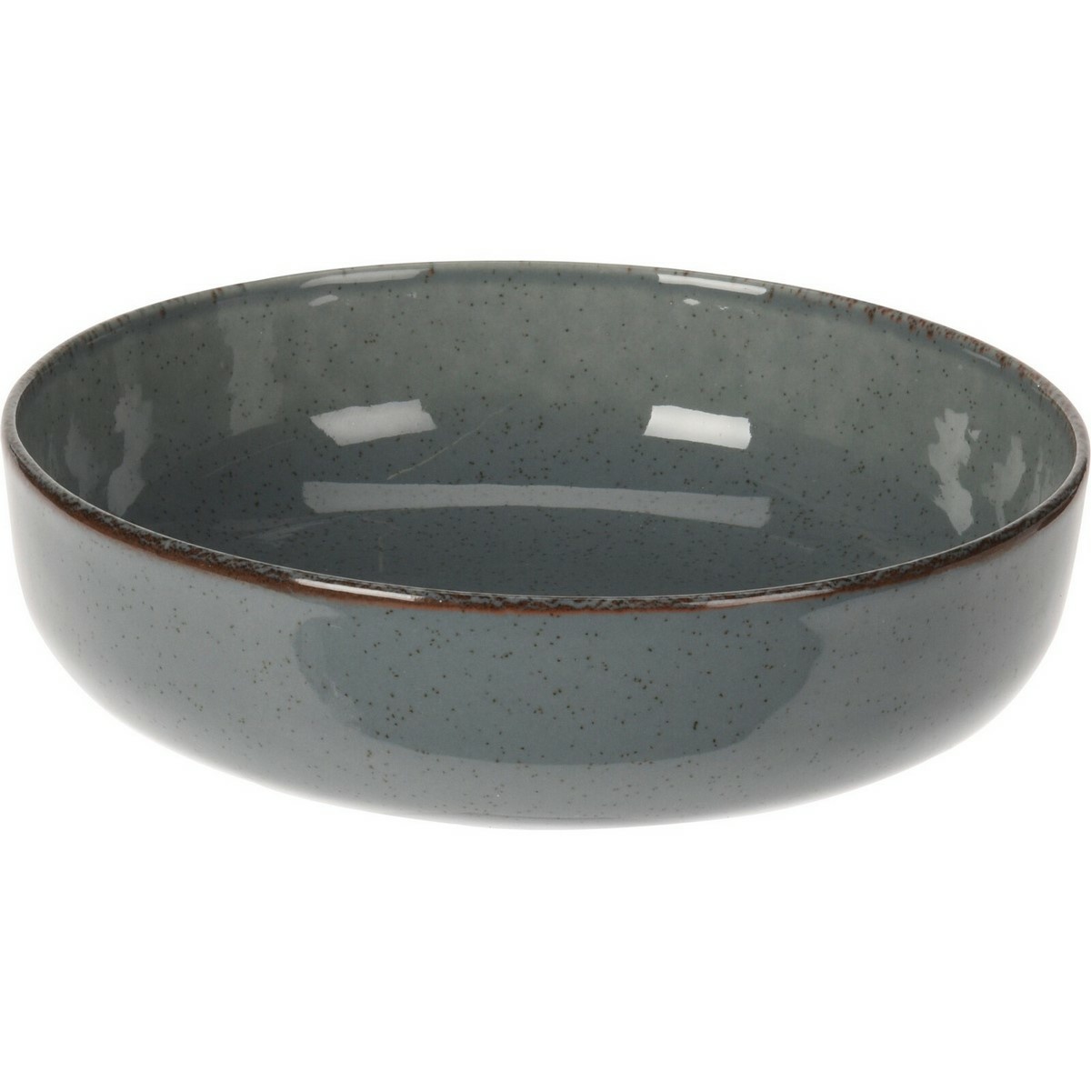 EH Porcelanowy talerz głęboki Dark Grey, 15 cm