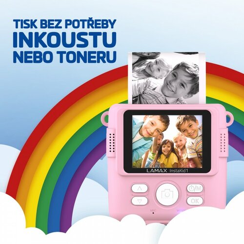 Kamera dziecięca LAMAX InstaKid1, różowa