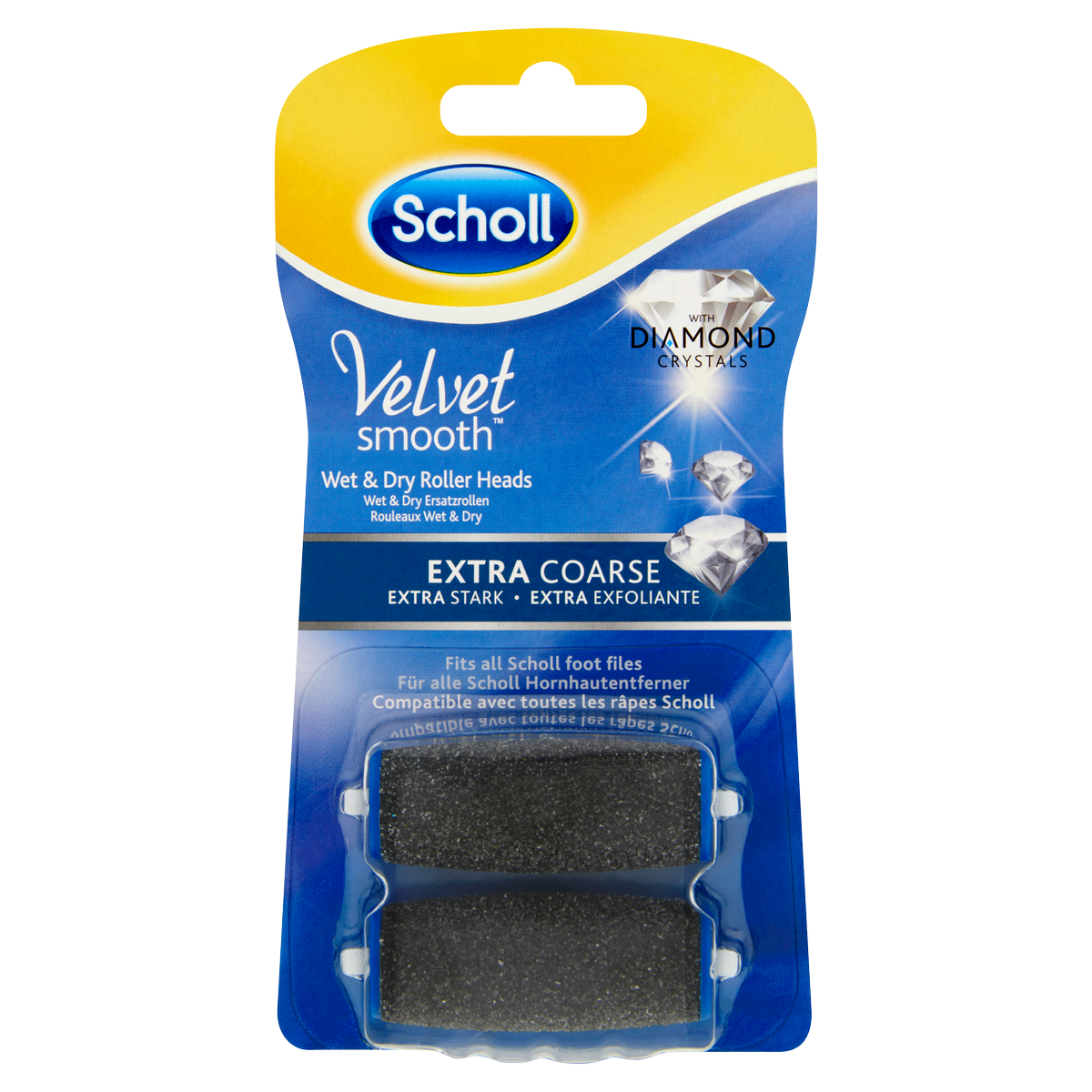 Scholl Náhradné rotačné hlavice - extra drsné