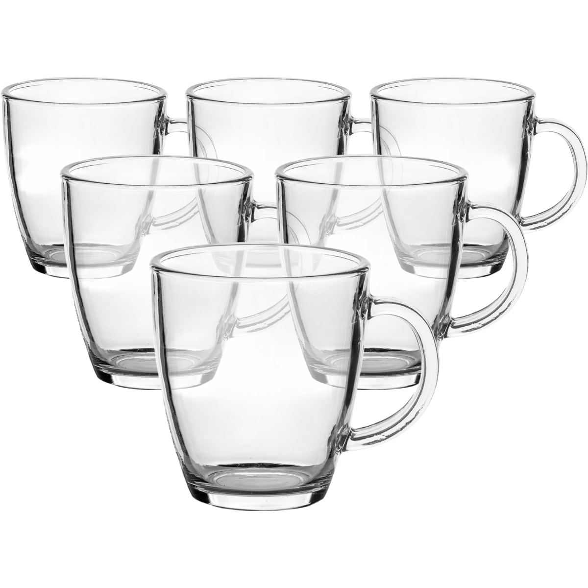 Florina Sada sklenených hrnčekov Herbal, 365 ml, 6 ks