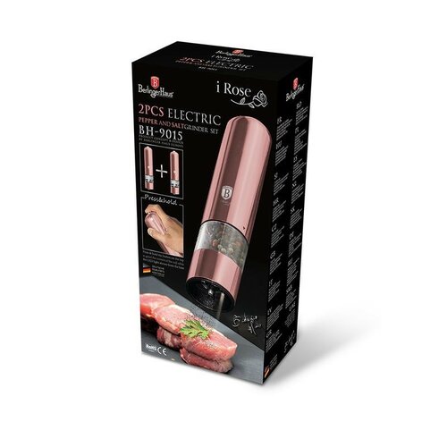 Berlinger Haus elektrische Pfeffer- und Salzmühle I-Rose Edition, 2 St.
