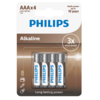 Baterii alcaline Philips AAA Entry, 4 buc