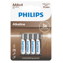 Philips Baterie AAA Entry Alkaline, 4 ks