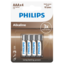 Baterii alcaline Philips AAA Entry, 4 buc