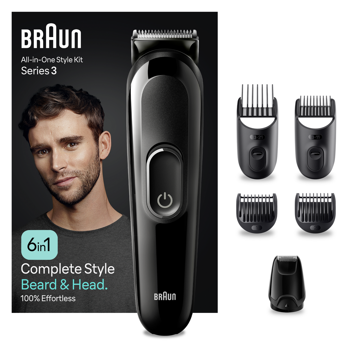 Obrázok Braun AIO 3410 Black pánska sada na styling