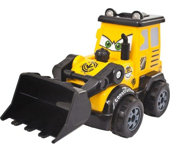 Stavebné auto - Bager, Buddy Toys, čierna + žltá