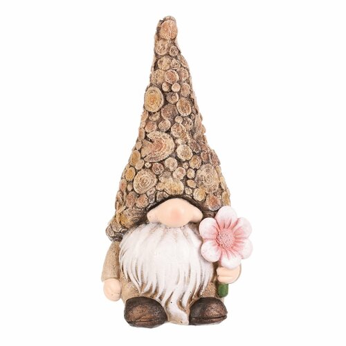 Gartendekoration Elfe Blume, 11 x 9 x 21 cm, Polyresin