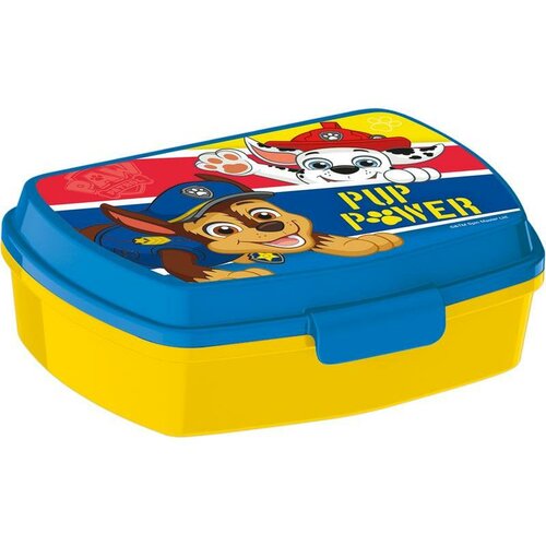 Stor Škatla za malico Paw patrol 17,5 x 14,5 x 6,5cm, modra