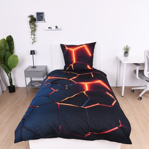 Lenjerie de pat Herding din bumbac cu efect 3D,135 x 200 cm, 80 x 80 cm