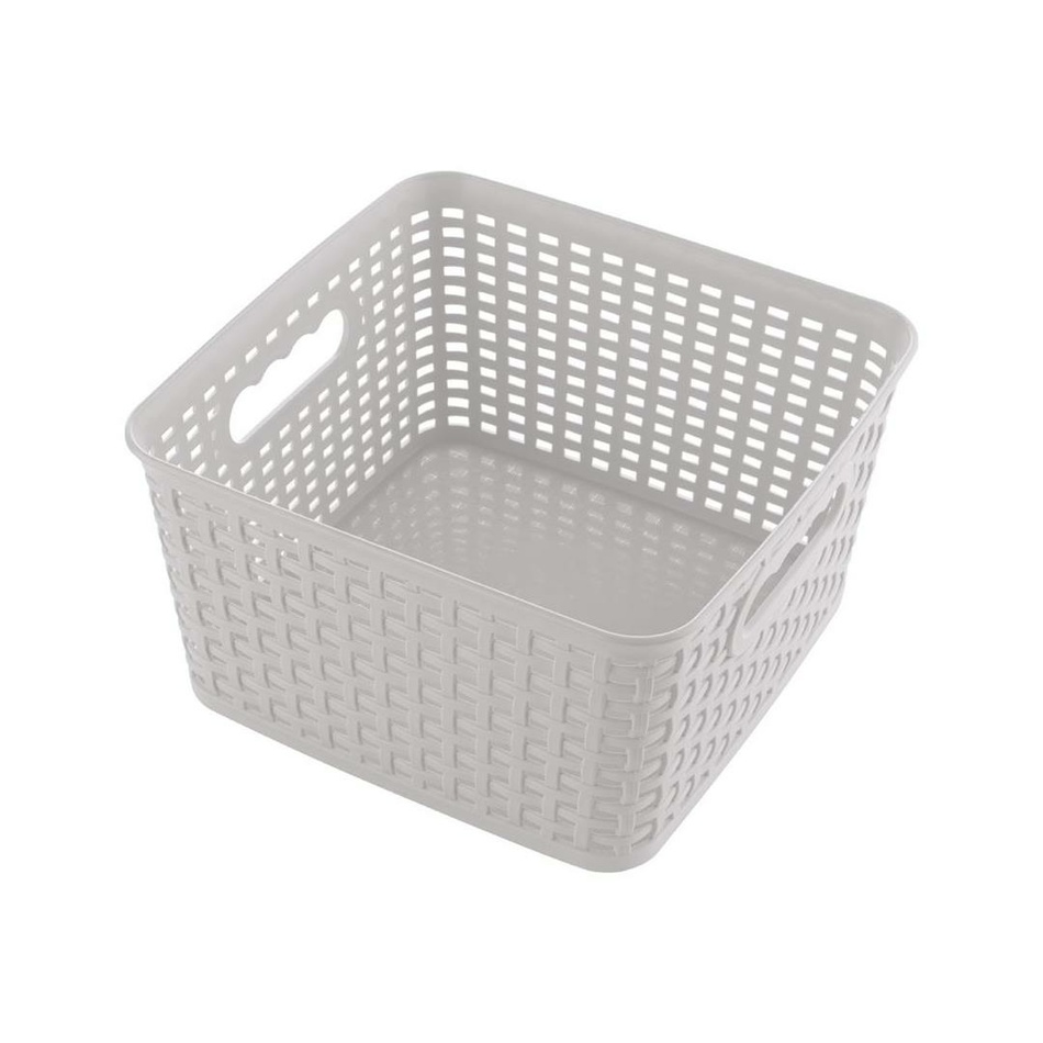 Štvorcový košík RATTAN CLASSIC 4,5 l, béžová