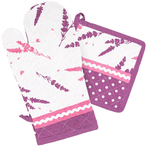 Potholder and trivet Lavender 2022, set of 2 pcs