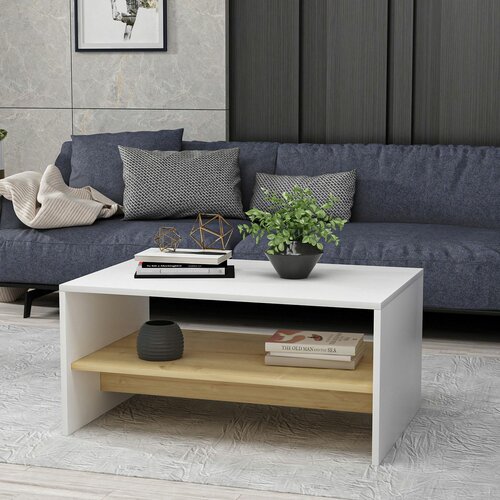 Konferenční stolek Apollon White and Sapphire Oak